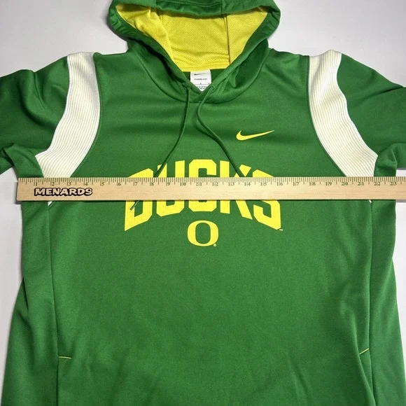 Nike Oregon Ducks Logo Hoodie Mens Large Football Therma-Fit Sweatshirt Pullover - Picture 5 of 10